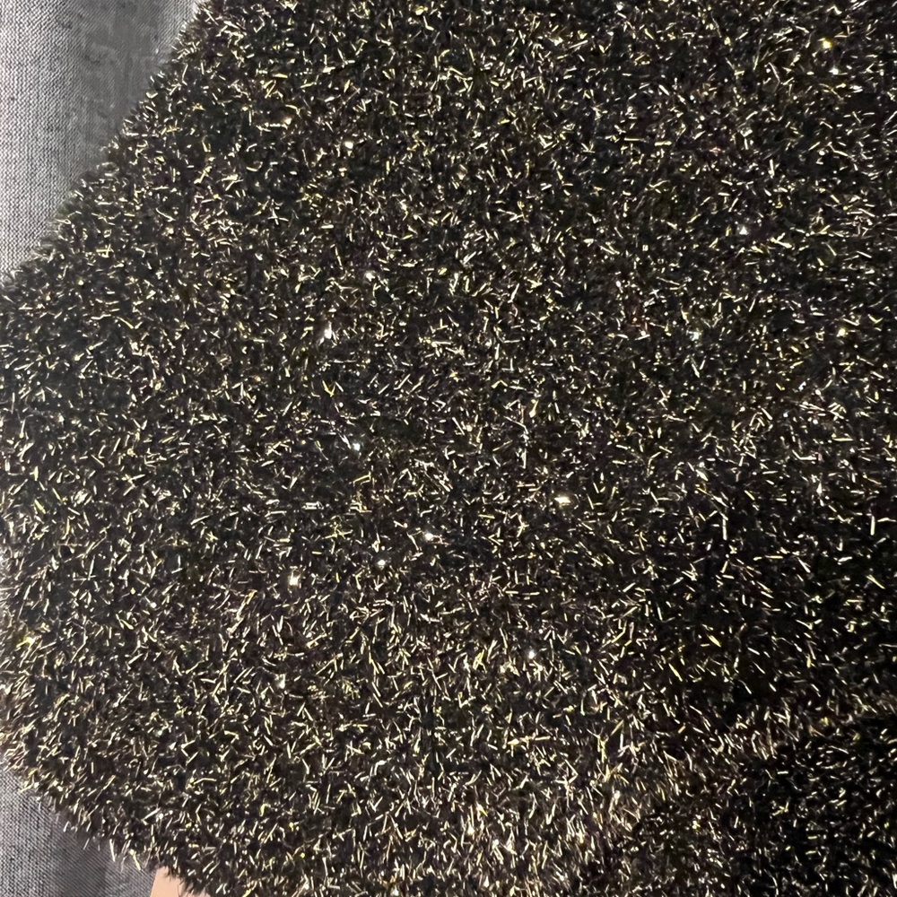 Black and Gold Speckled Sweater